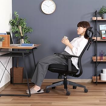Amazon.co.jp: 不二貿易 オフィスチェア デスクチェア 幅68×奥行